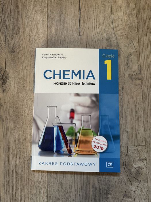 podręcznik Chemia 1 Krzystof Pazdro zakres podstawowy licem technikum