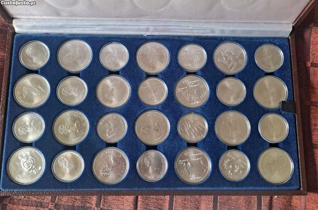 Coleção moedas prata JO Montreal 1976