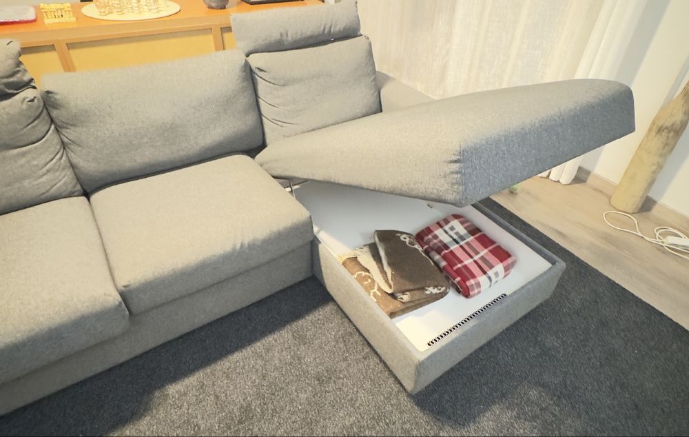 Sofa IKEA VIMLE 3 lugares com chaise lougue.