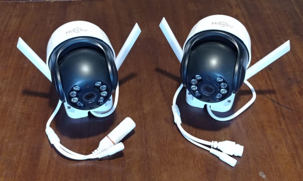 Pack 2x Hiseeu WHD812B 1080p — câmeras Wi-Fi smart