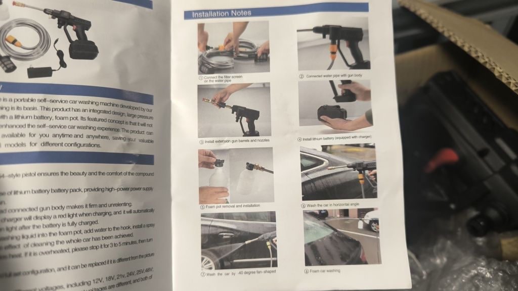 Myjka ciśnieniowa akumulatorowa nowa
