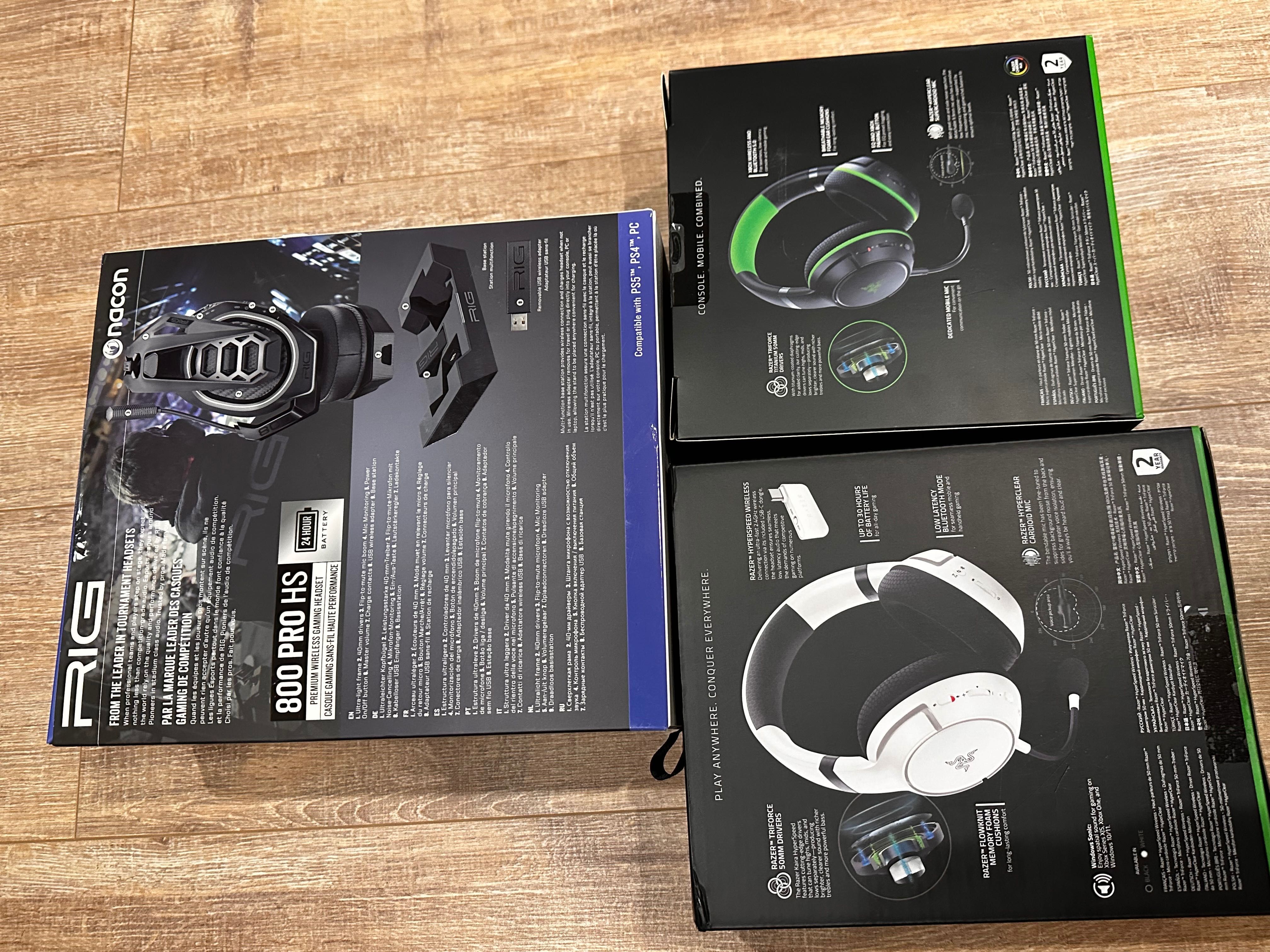 Ігрові наушники бездротові Razer, Nacon RIG