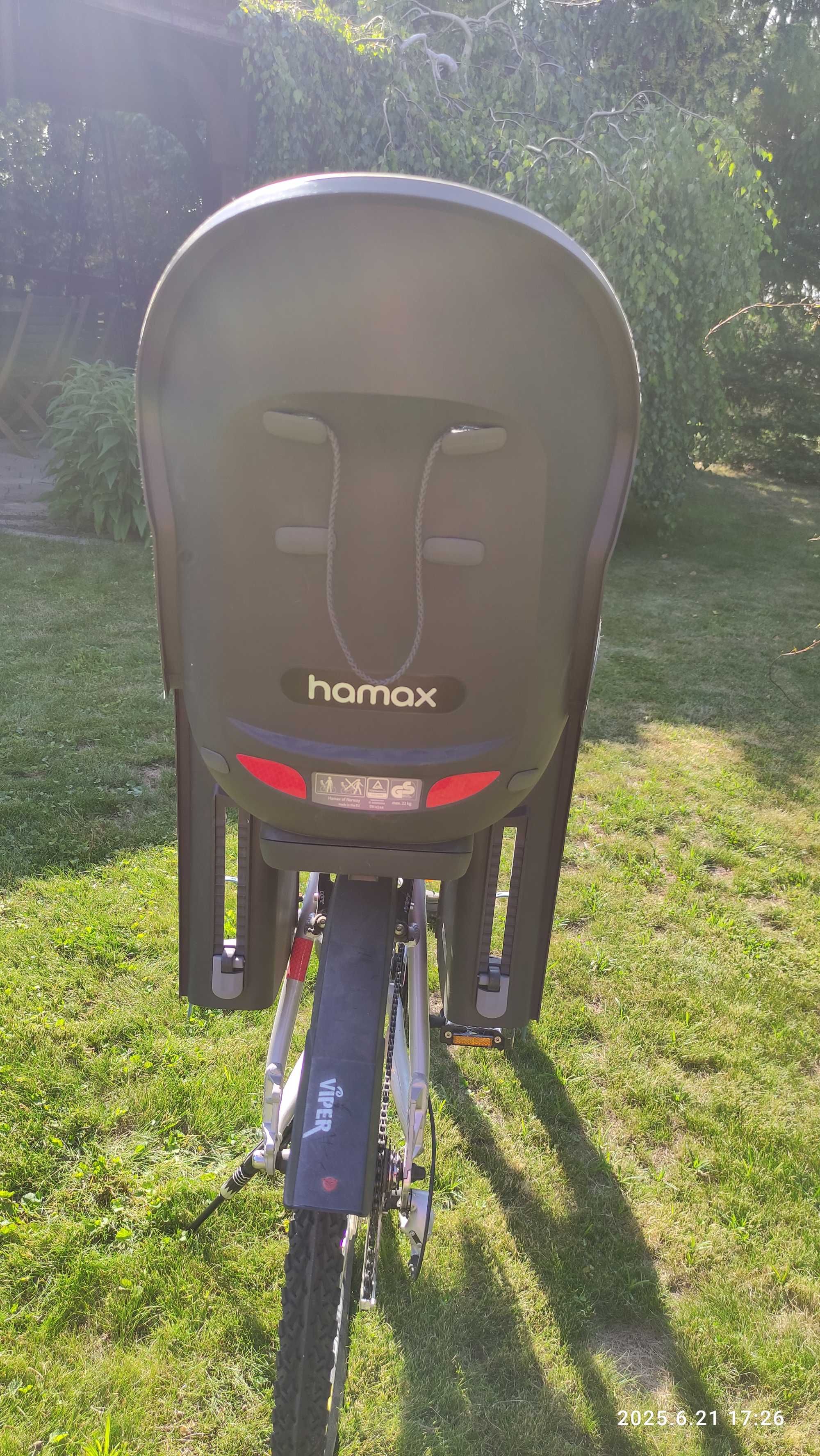Fotelik rowerowy Hamax funkcja przechyłu stan idealny