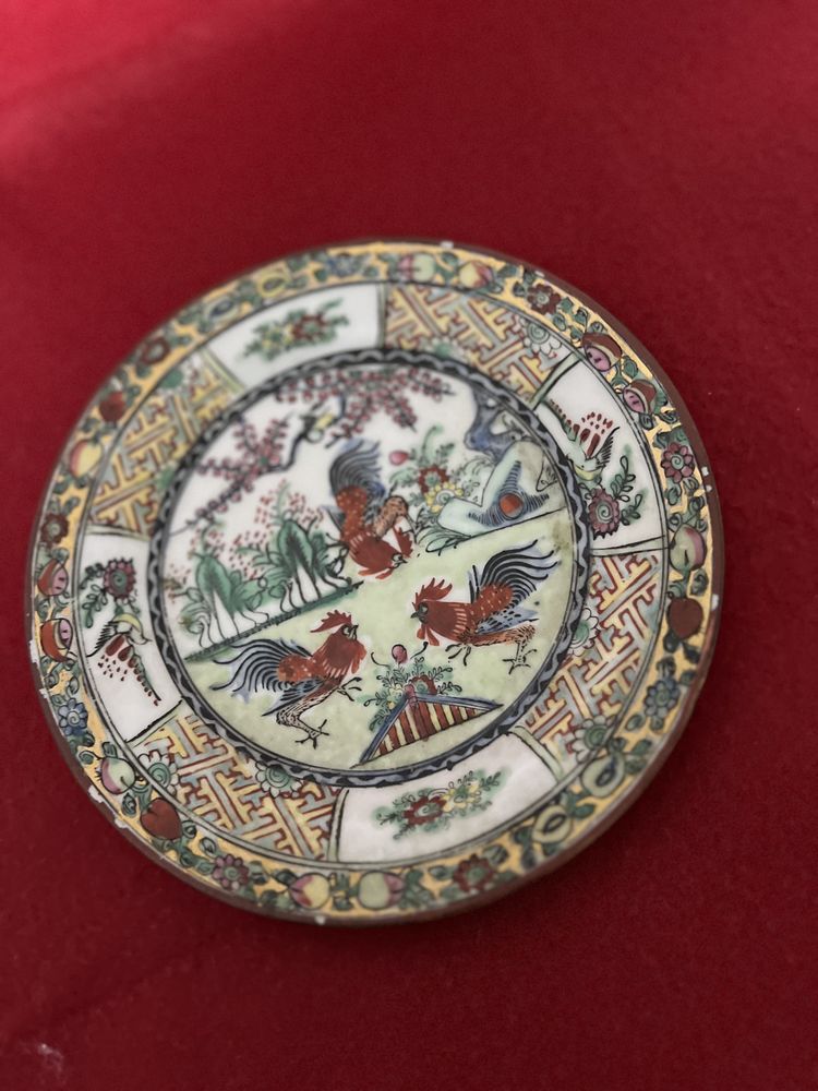 Antique Prato de porcelana