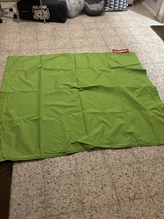 Puff almofadão Brasilazy - verde - sem enchimento