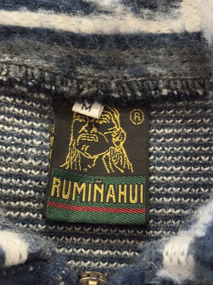 Sweter Ruminahui M wełna alpaka vintage Peru