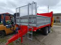Rozrzutnik obornika Roltrans N250/3 - 6 ton nowy - 2023, tandem, ocynk