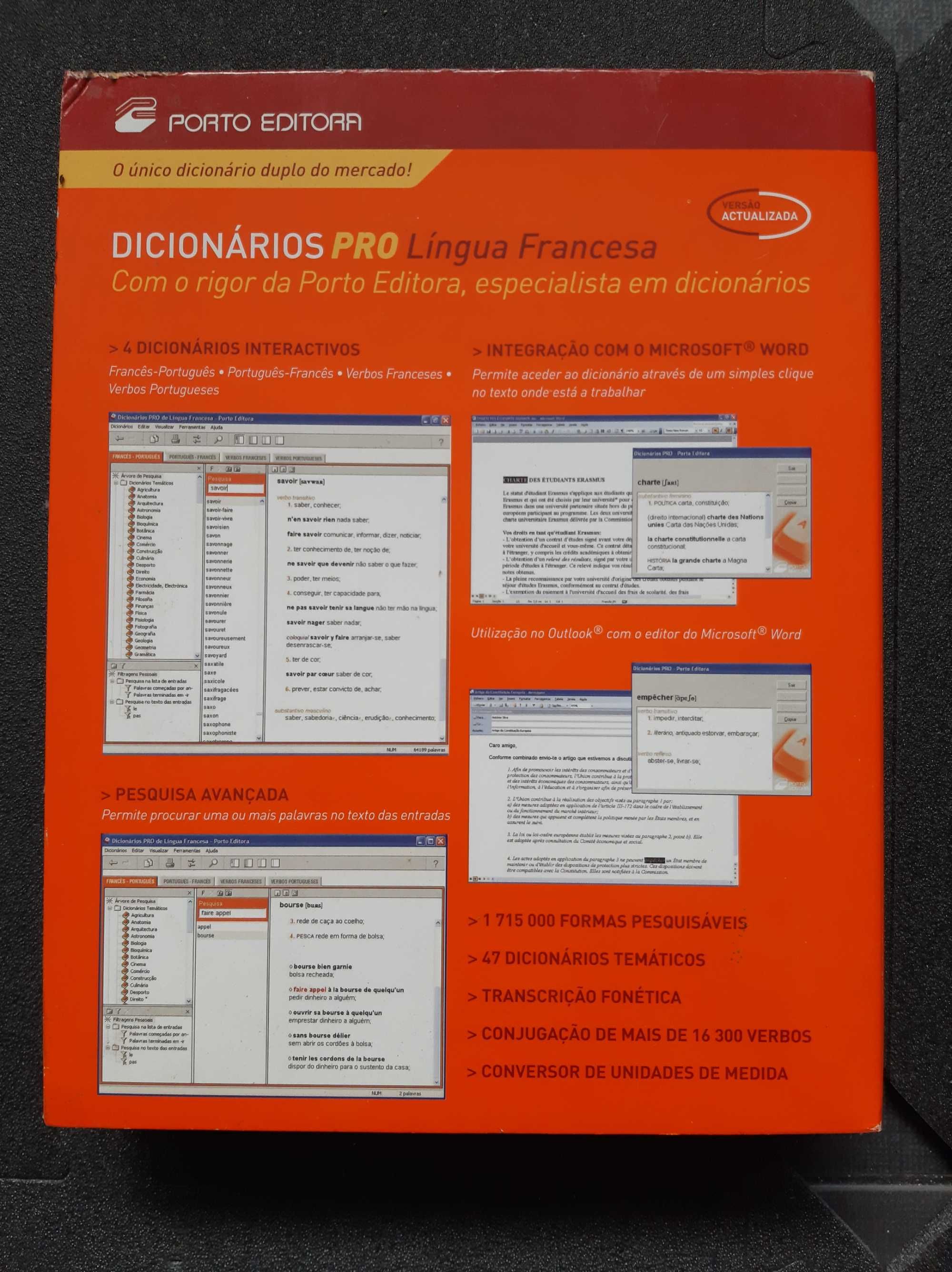 Dicionários PRO Língua Francesa em CD-ROM - 1 licença - 2005