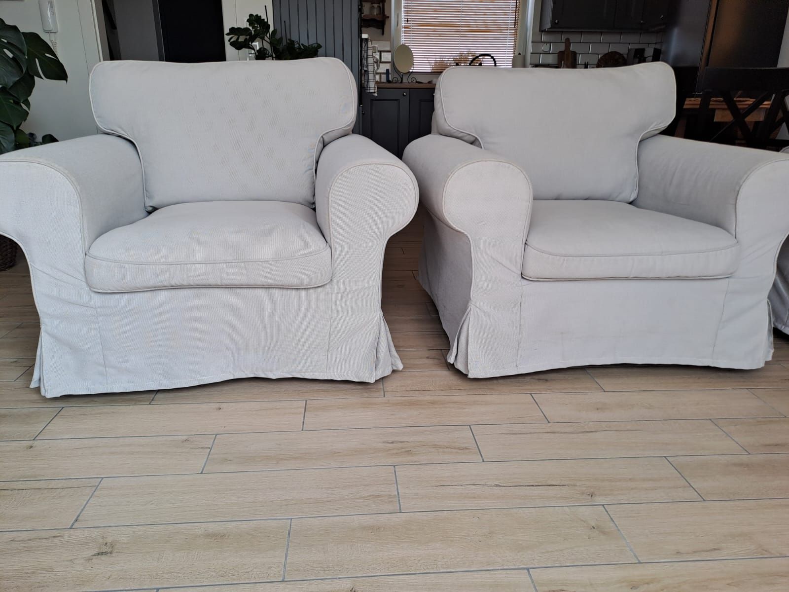 Sofa 3-osobowa Ektop Ikea plus 2 fotele