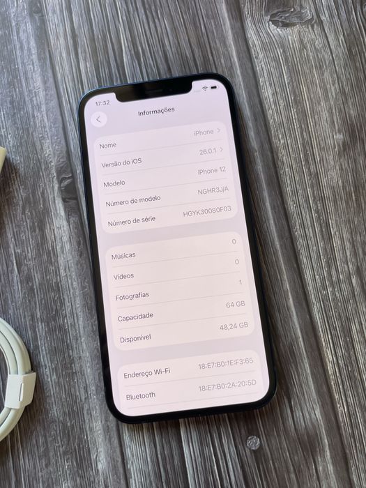  IPhone 12 64GB Azul Desbloqueado Como Novo