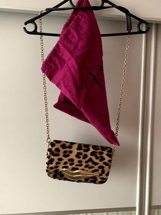 Mała skórzana torebka damska Diane VON Furstenberg .