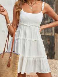 Biała letnia sukienka M