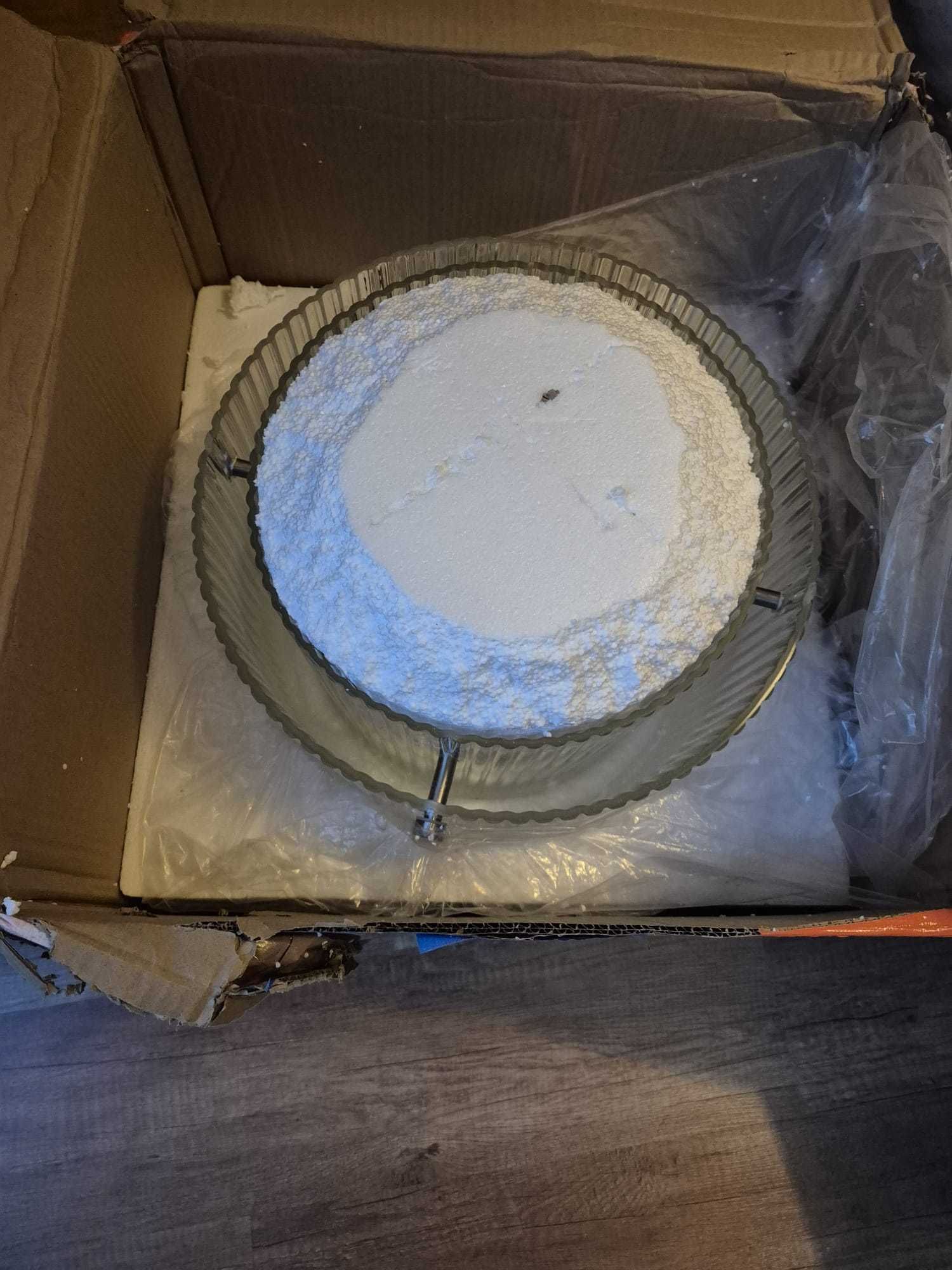 Lampa wisząca szklana ryflowana Hubsch