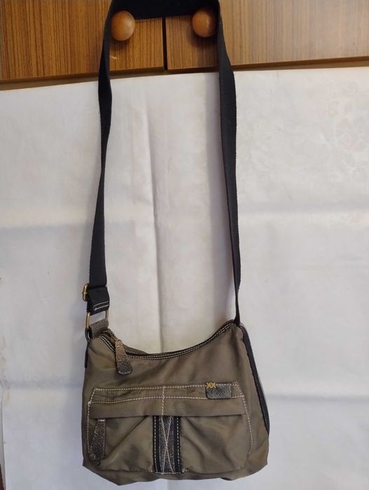 Torebka beżowa marki włoskiej Acacia "jedyna taka" retro super torba