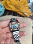 Zegarek męski casio pomarańczowy cyfrowy