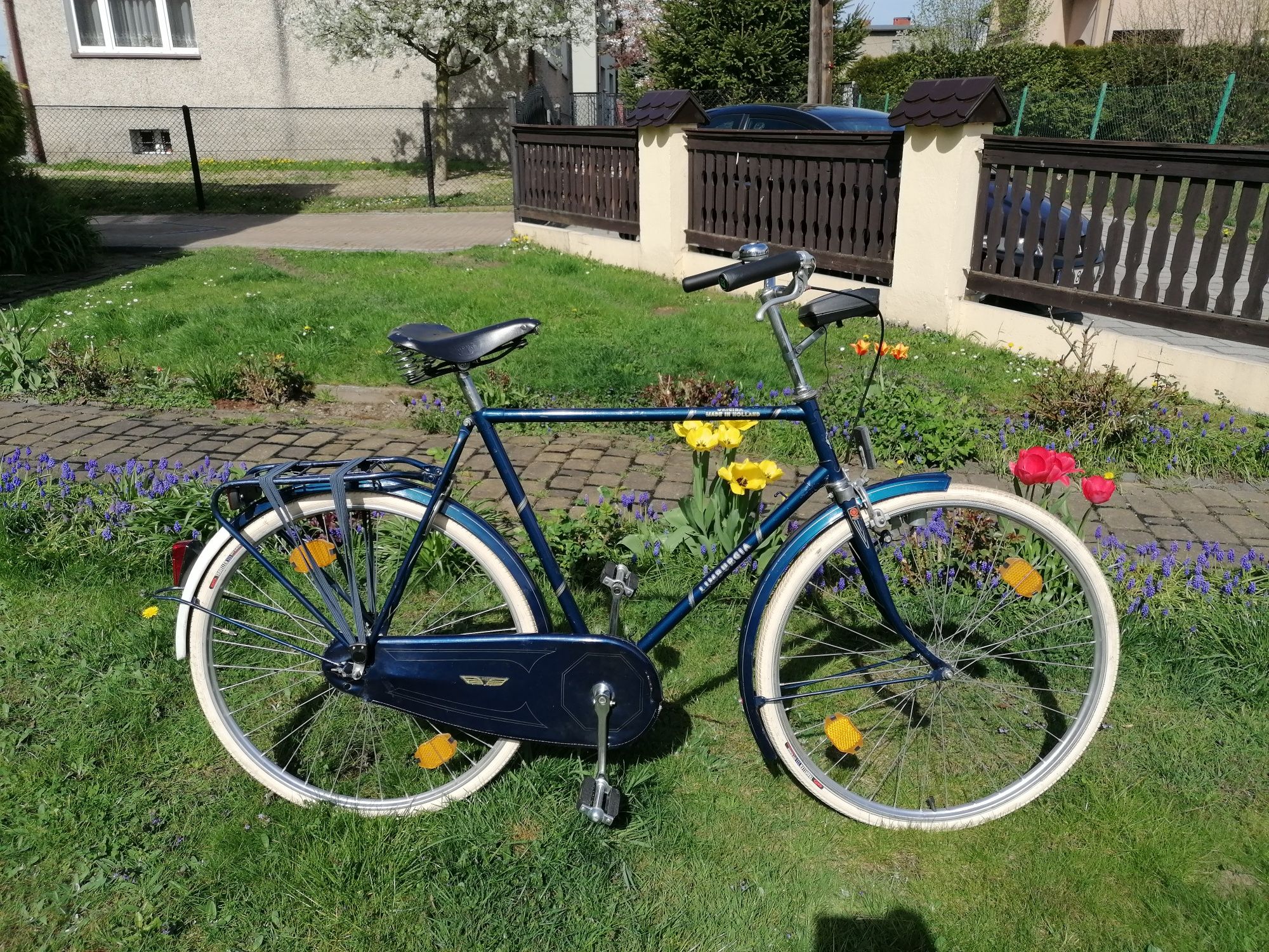 Rower holenderski męski miejski vintage oldschool siodełko brooks