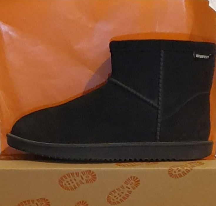 Ciepłe zimowe botki z zamszu - r.39