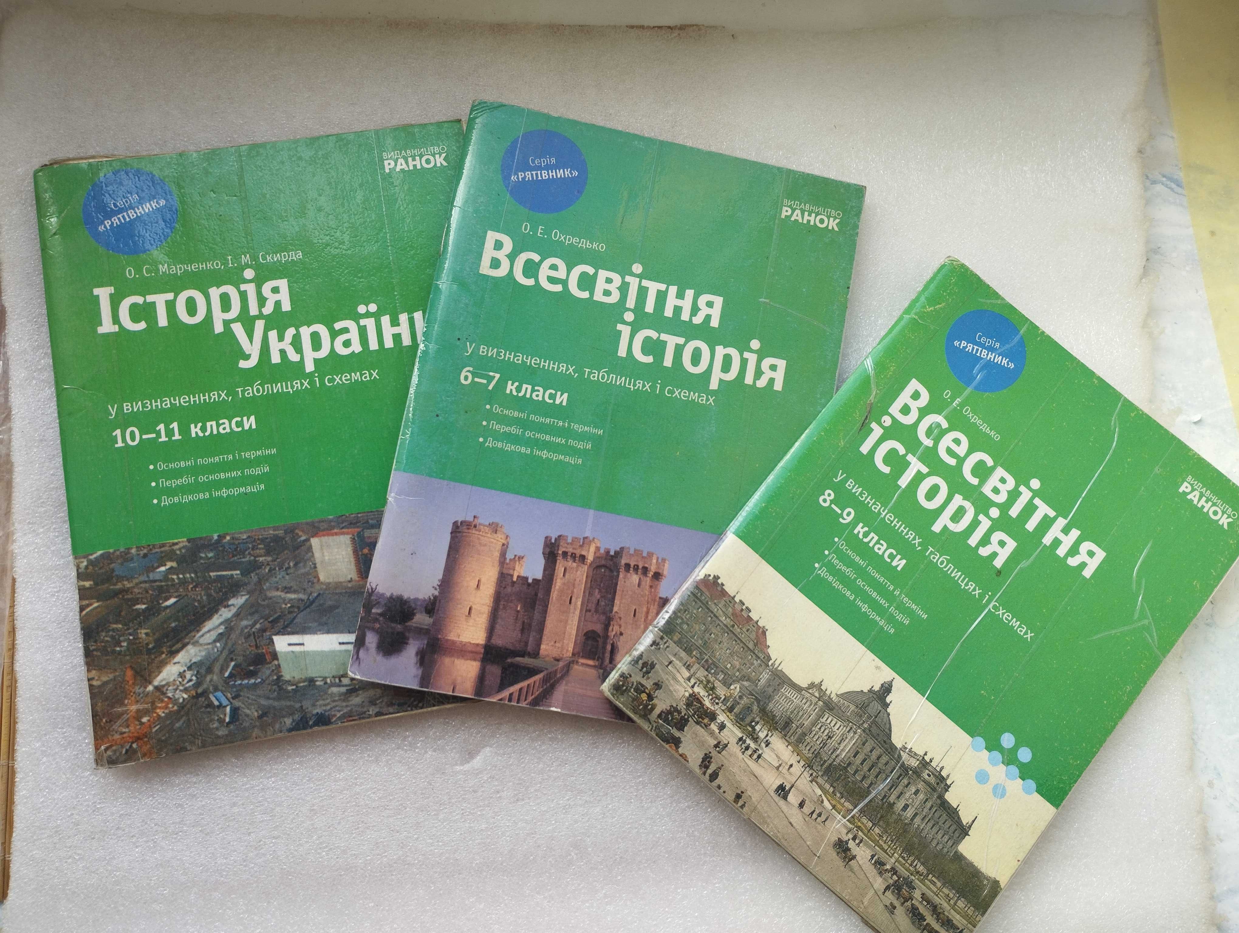 Історія України та всесвітня історія 7-11 класи (серія"Рятівник") 2009