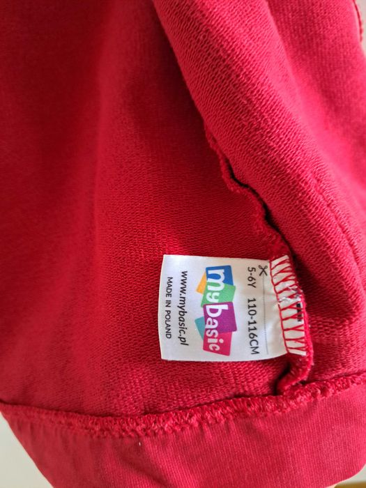 Bluza czerwona My basic 110/116