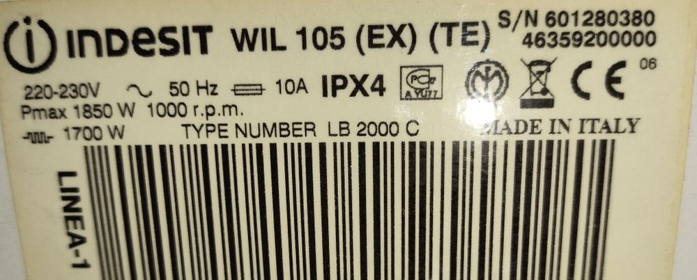 Пральна машина Electrolux