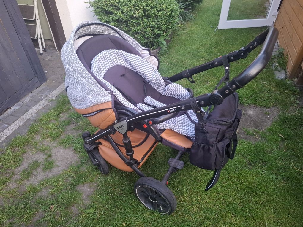 Wózek Anex Sport spacerówka plus gondola.