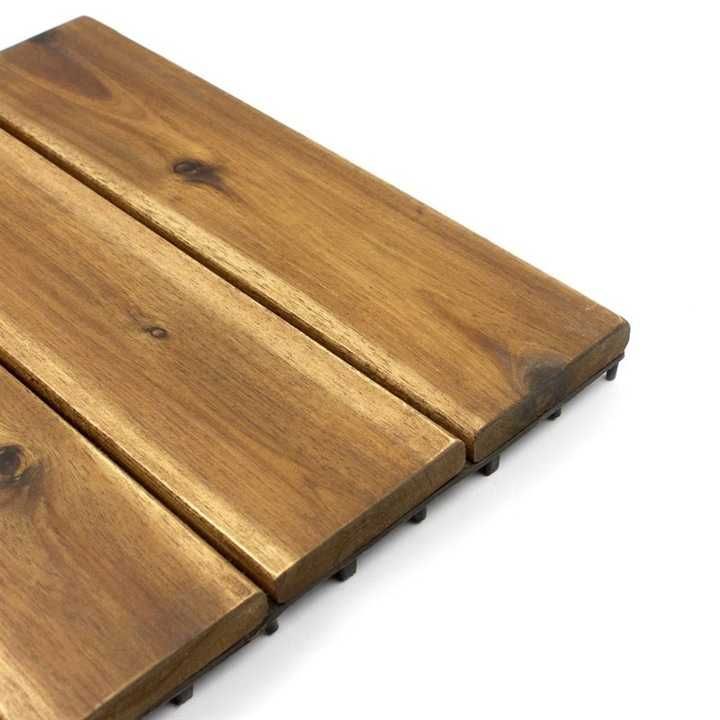 8x Płytka Tarasowa Kompozytowa Drewniana Drewno FSC Deska zestaw Ogród