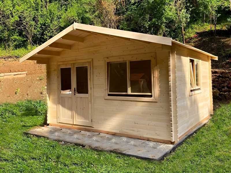Domek Venta 5x5 Świerk 44mm z balika letniskowy ogrodowy