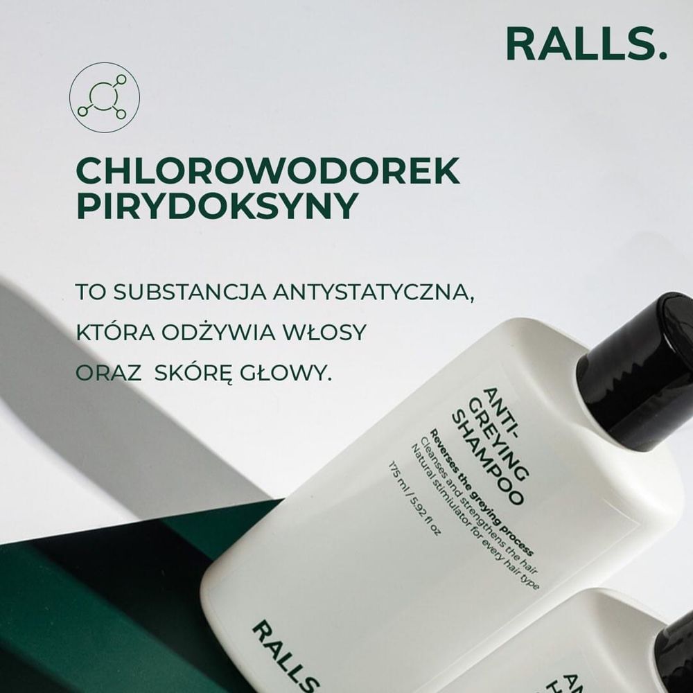 Szampon przeciw siwieniu włosów Ralls Anti-Greying Shampoo 175ml