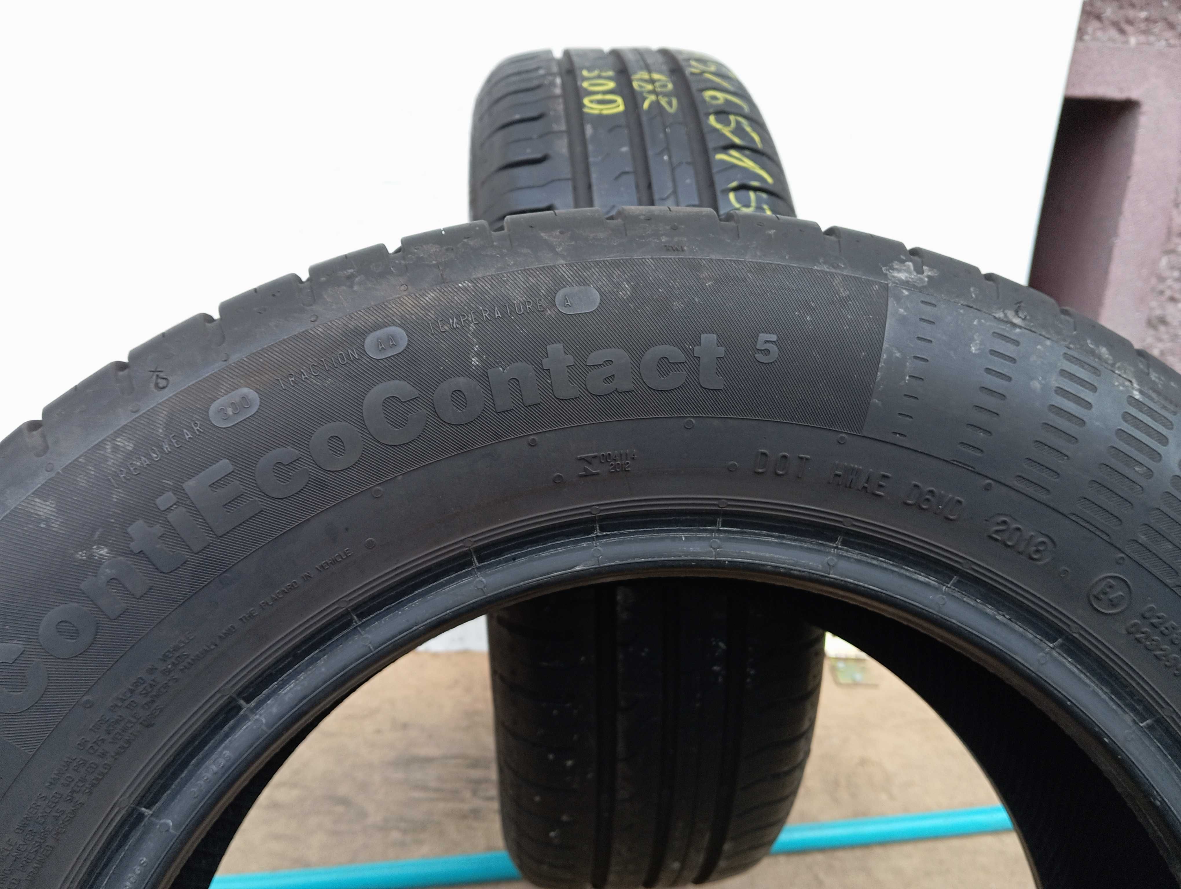2x 195/65 R15 91H Continental ContiEcoContact 5 2018r 6,8mm