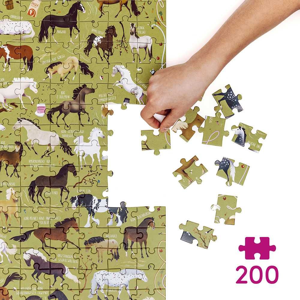 CZUCZU PUZZLOVE konie czu czu 200 elementów PUZZLE