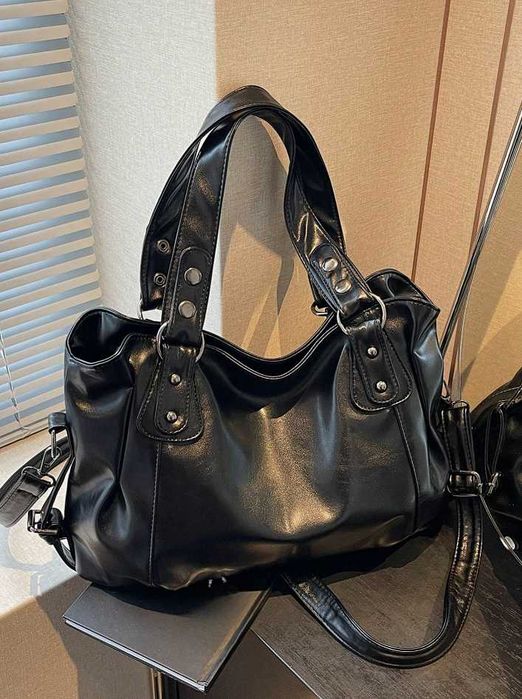 !OKAZJA! Nowa czarna torebka podróżna damska duża elegancka pojemna