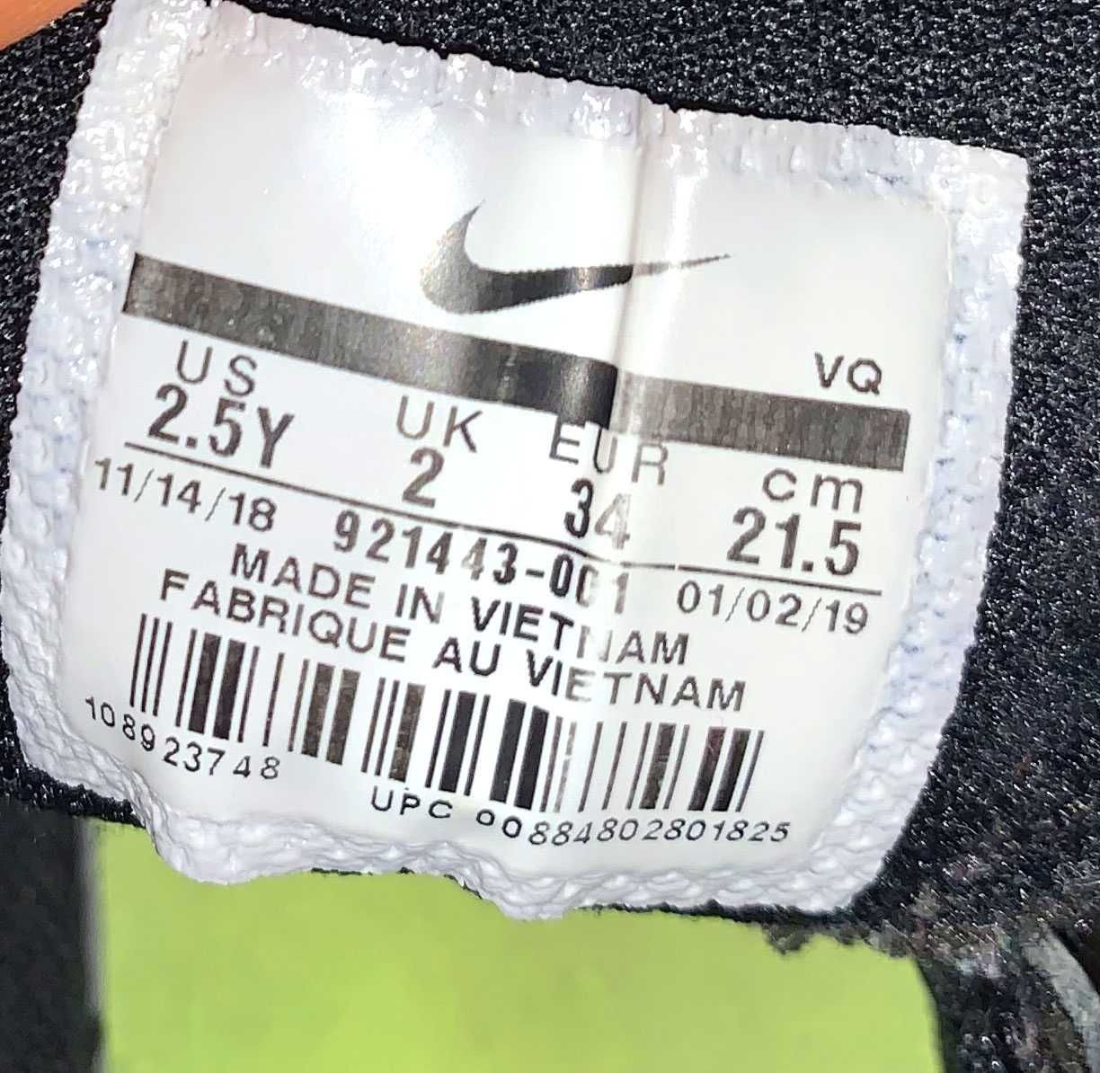 Кроссовки Nike  для подростка, размер 34 (21,5 см)
