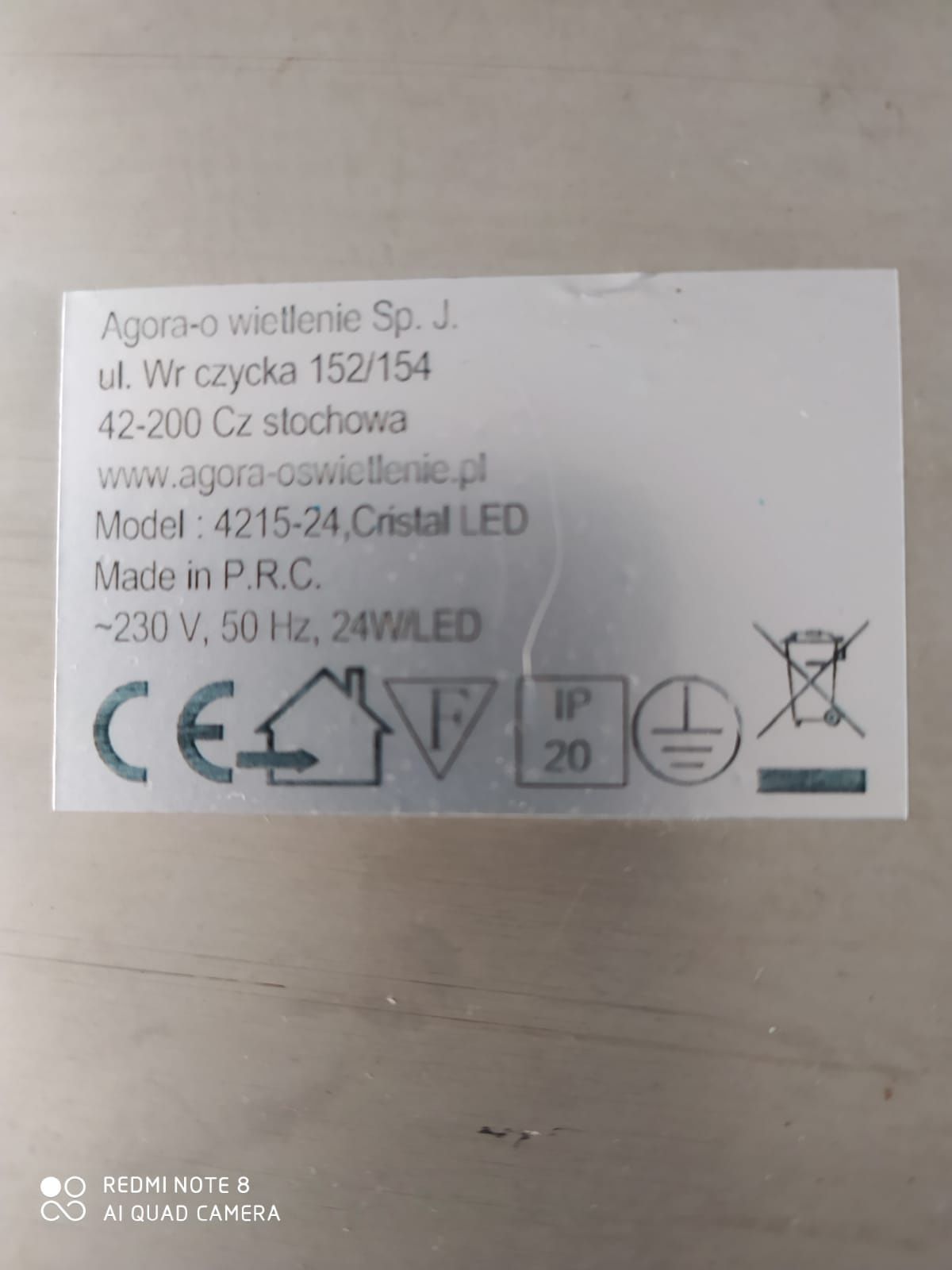 Sprzedam lampę sufitowa LED