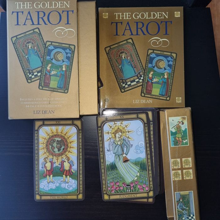 The Golden Tarot de Liz Dean: Baralho de Tarot com livro