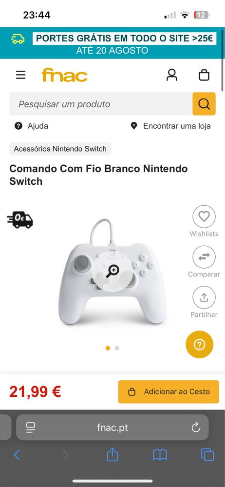 Nintendo Switch Lite cinzenta - troco por Ipad ou câmara fotográfica