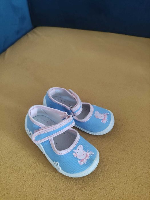 Kapcie dziewczęce na rzep Świnka Peppa, rozm. 21/22