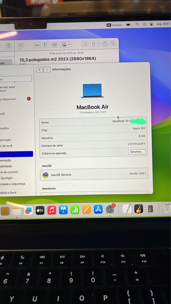 Venda de computador mackbook