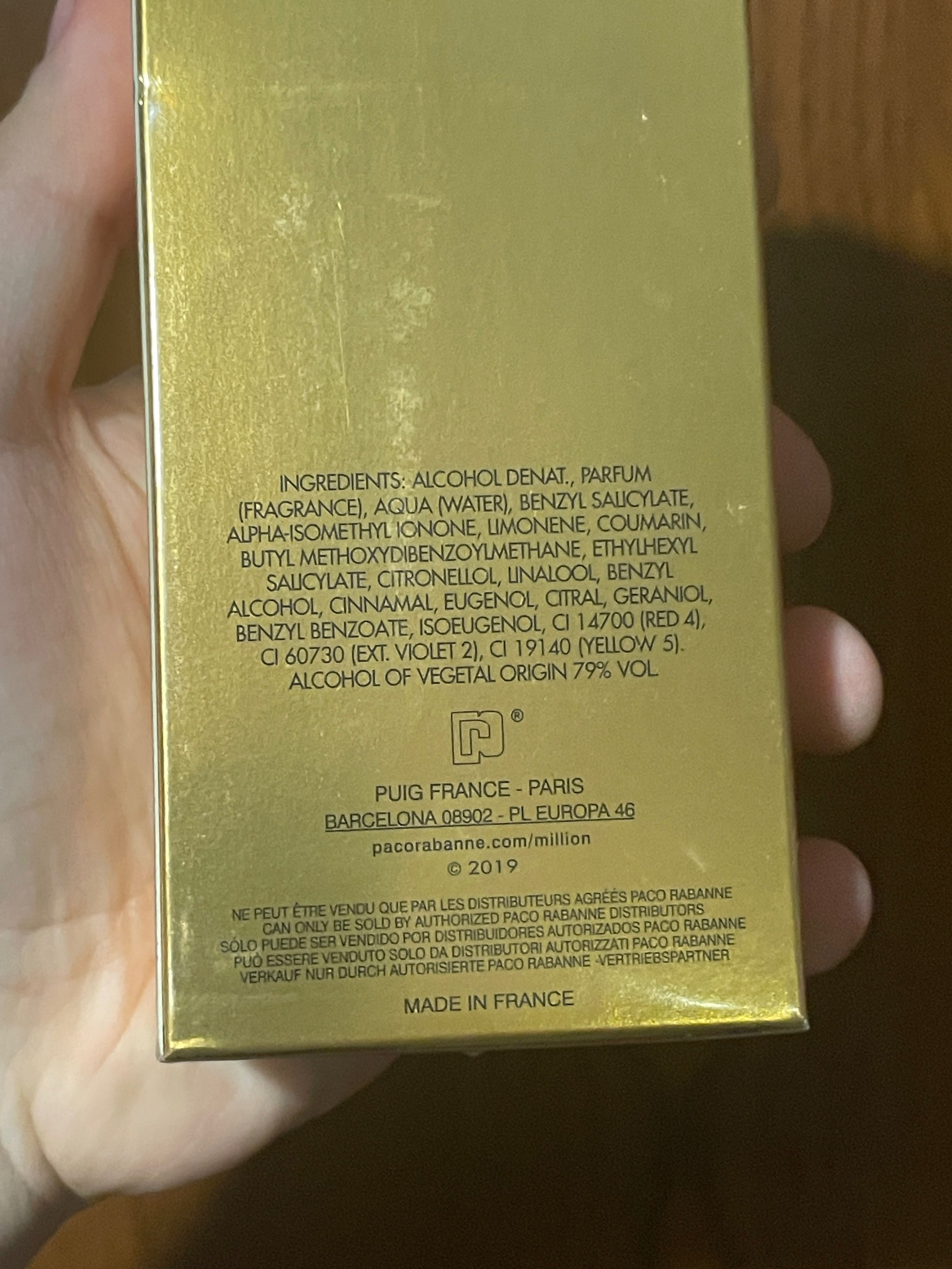 Парфюм Paco Rabanne 1 million 100 мл Parfum