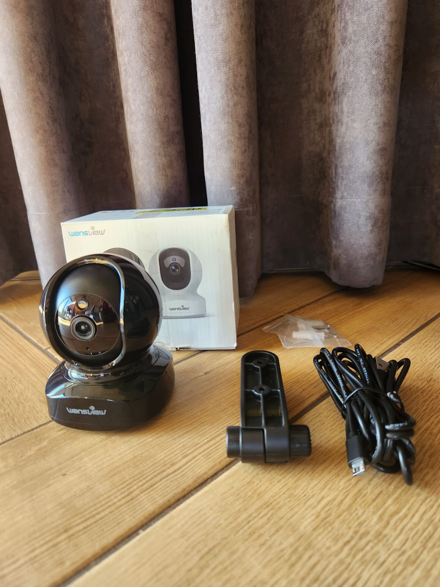 wansview Kamera Q5 WLAN IP, Czarna do monitoringu wewnątrz, niania ele