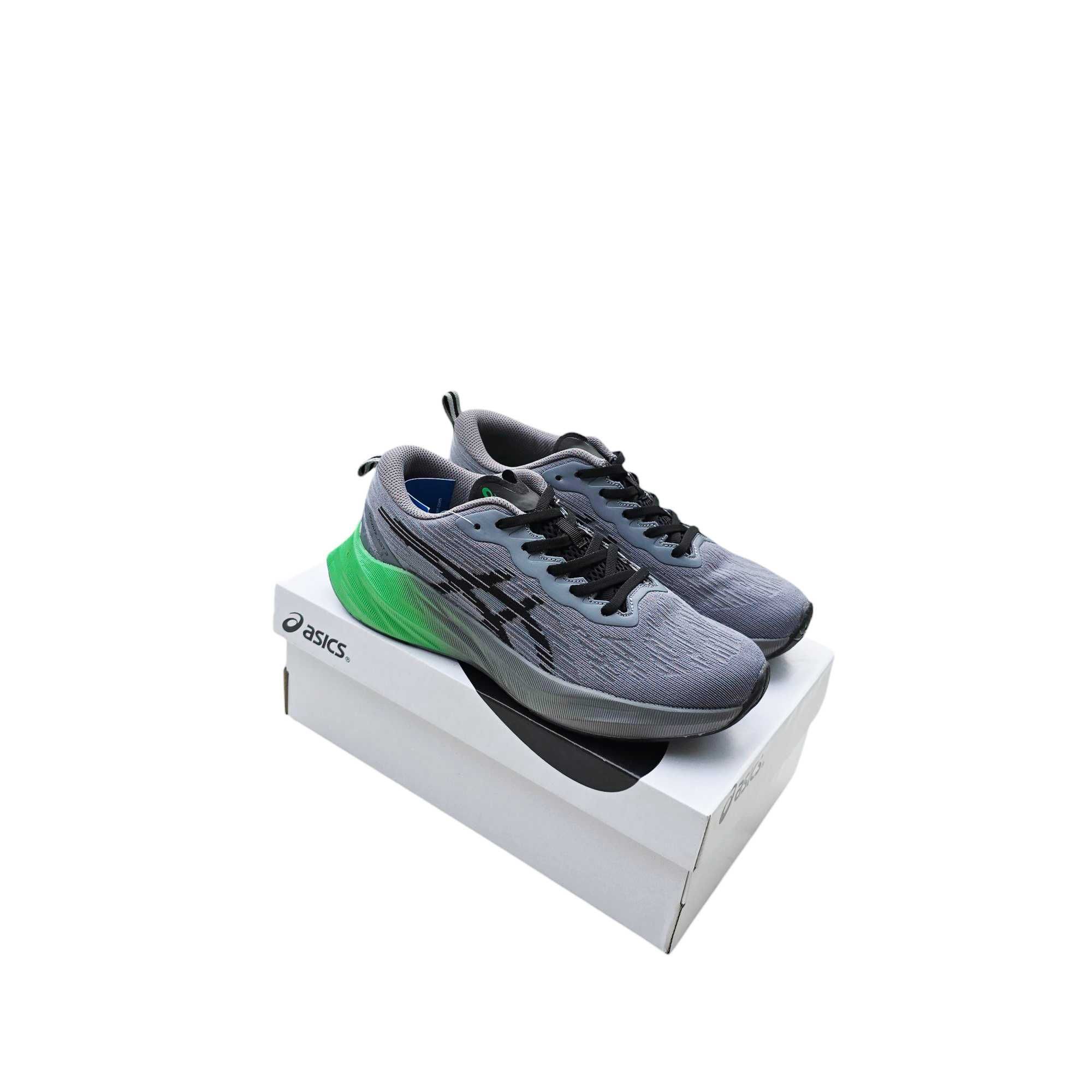 Чоловічі кросівки ASICS Novablast 3 сірі з зеленим