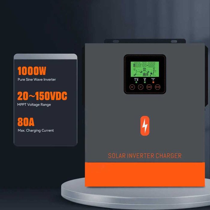 Гибридний Інвертор сонячний PowMR 1000W (12V) POW-HVM 20-150V, LiFePO4