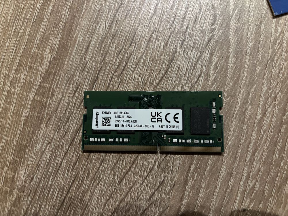Pamięć RAM Kingston 8GB DDR4 SODIMM 1.2V 3200 MHz