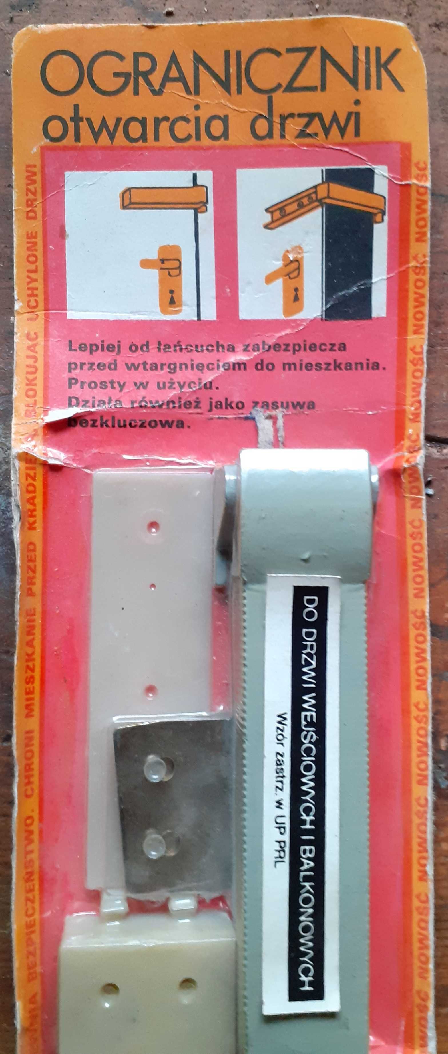Ogranicznik otwarcia drzwi, łańcuch do drzwi