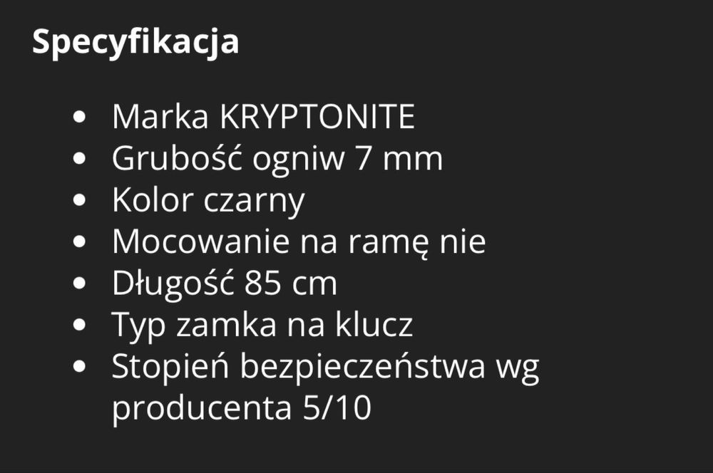 Zapięcie Kryptonite Keeper 785