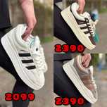 Жіночі кросівки кеди Adidas Campus Bad Bunny White Beige Brown