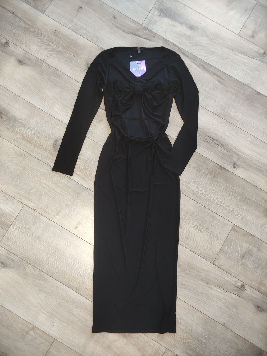 Чорна силуетна сукня плаття абстракція Missguided