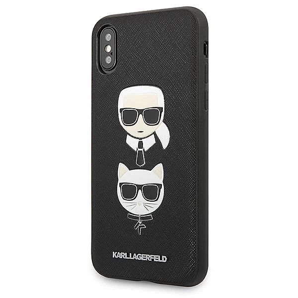 Etui Karl Lagerfeld Saffiano Karl&Choupette Head na iPhone X/XS - czar