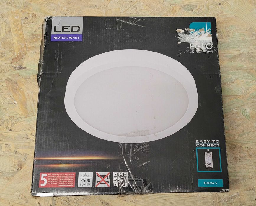 Plafon LED Eglo Fueva 5 okrągły 20W 4000K 28,5 cm Biały
