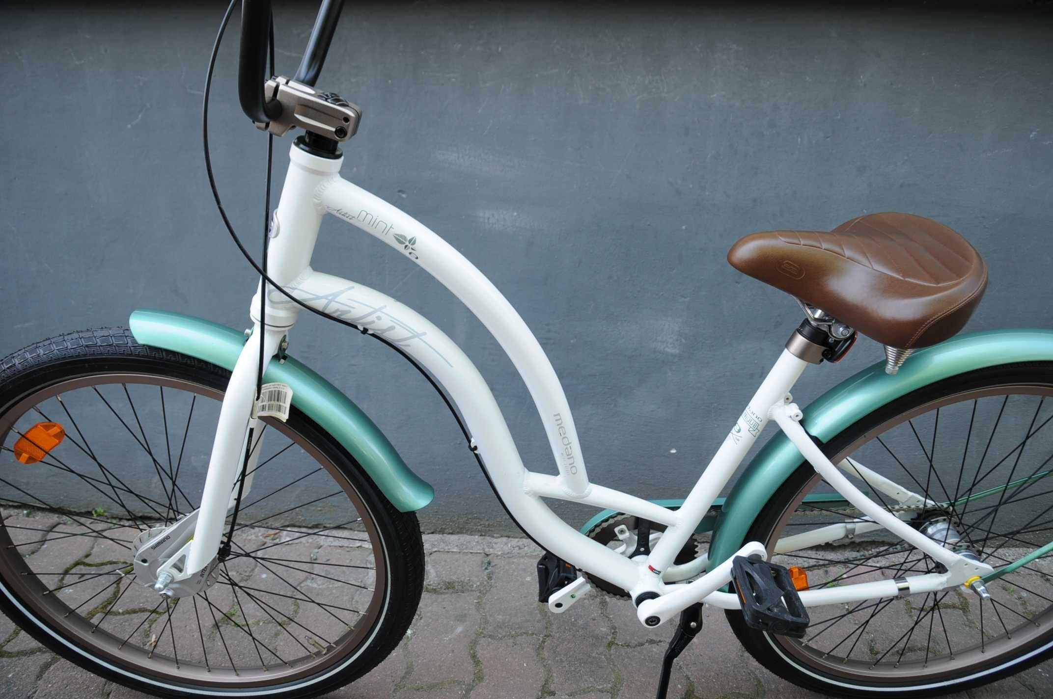 rower miejski Medano Artist Mint koła 26 rama 17 alu