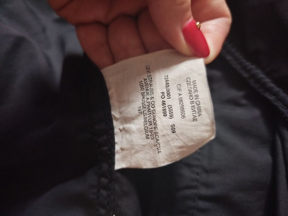 Kurtka przeciwdeszczowa wiatrówka Levis' Levi Strauss &COczarna